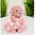 Koopman Fluffy Cat And Blanket - რბილი სათამაშო კატა და პლედი
