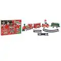 Christmas Train Set 39 Pcs საახალწლო მატარებელი განათებით და ხმით