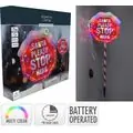 Christmas Ground Lamp Santa Please Stop Here საახალწლო დეკორაცია განათებით