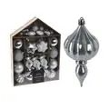 Christmas Hanging Decoration Ball Silver ნაძვის ხის სათამაშოები
