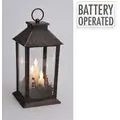 Christmas Lantern With Candle And Warm White Led საახალწლო დეკორაცია