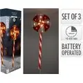 Christmas Ground Lamp Lollipops With 60 Led საახალწლო აქსესუარი განათებით