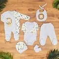 Little Lions Clothes Set Grey  - ჩვილის სამოსის ნაკრები