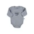 Raccoon Bodysuit Grey  -  ჩვილის ბოდე