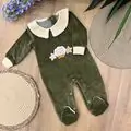 Little Bear Overall Green - ჩვილის კომბინიზონი