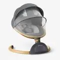 KikkaBoo Electrical side-to-side swing Ashlee Light Grey - საბავშვო ელექტრო შეზლონგი