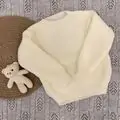 Cute Knitted Sweater White - გრძელ მკლავიანი სვიტერი