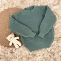 Cute Knitted Sweater Green - გრძელ მკლავიანი სვიტერი