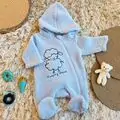 Sleeping Sheep Fluffy Romper - საბავშვო ნაქსოვი რომპერი
