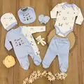 Cute Animals Set Blue  - ჩვილის სამოსის ნაკრები