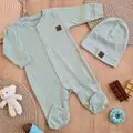 Basic Baby Romper Green - რომპერი