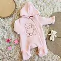 Sleeping Sheep Fluffy Romper - საბავშვო ნაქსოვი რომპერი