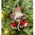 Christmas Decoration Santa 18 CM საახალწლო დეკორაცია სანტა