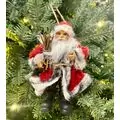 Christmas Decoration Santa 18 CM საახალწლო დეკორაცია სანტა
