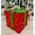Big Christmas Giftbox With Led Red ნაძვის ხის დეკორაცია