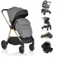Cangaroo Baby Stroller 4 in 1 Hydra Grey - საბავშვო ეტლი