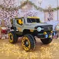 Electric Off-Road Car Grey - ელექტრო მანქანა კაუჩუკის საბურავებით