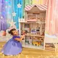 Wooden Doll House With Furniture and Elevator - თოჯინის ხის სახლი ავეჯით