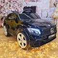 Mercedes Benz Electric Car Black - ელექტრო მანქანა კაუჩუკის საბურავებით