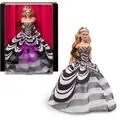Barbie Signature 65th Anniversary Collectible Doll with Blonde Hair and Black and White Gown - ბარბის სათამაშო თოჯინა