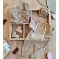 Cute Knitted 4 In 1 Set Beige - ჩვილის სამოსის ნაკრები