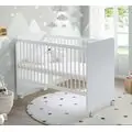 Baby When White Color Basket Cradle With Height Adjust ახალშობილის საწოლი