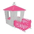 Pilsan 06 443 Stone House with fence Grey/Pink სათამაშო სახლი ღობით
