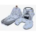 Yuar Baby  5 piece set Grey ახალშობილის თეთრეული