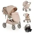 Cangaroo Baby Stroller 4 in 1 Unique Macadamia Beige- ეტლის კომპლექტი
