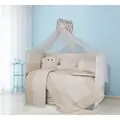Joli Sleeping Set for cribs Brown ახალშობილის საწოლის თეთრეული