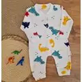 Funny Dino Romper  - ჩვილის რომპერი