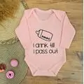 I Drink Till I Pass Out Bodysuit - ჩვილის ბოდე
