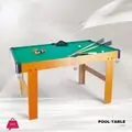 Wooden Gaming Pool Table With 2 Cues - სამაგიდო ხის ბილიარდი