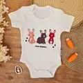 Cute Rabbits Bodysuit - ჩვილის ბოდე