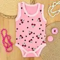 Minnie Mouse Bodysuit Light Pink - ჩვილის ბოდე