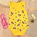 Minnie Mouse Bodysuit Yellow - ჩვილის ბოდე