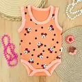 Minnie Mouse Bodysuit Peach - ჩვილის ბოდე