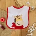 Bobix Cutie Horse Baby Bib Red - საბავშვო წინსაფარი
