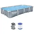 Bestway 561FV Steel Pro Pool Set With Filter - კარკასული აუზი კარტრიჯული ფილტრით