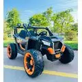 RC Super Electric Car Black - ელექტრო მანქანა ტყავის სავარძლით და კაუჩუკის საბურავებით