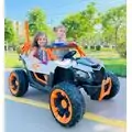 RC Super Car White - ელექტრო მანქანა ტყავის სავარძლით და კაუჩუკის საბურავებით