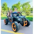 RC Super Car Black - ელექტრო მანქანა ტყავის სავარძლით და კაუჩუკის საბურავებით