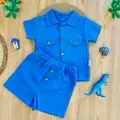 Linen 2 In 1 Set Blue  - საბავშვო ორეული