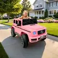 Mercedes Benz G-Class Pink - ელექტრო მანქანა კაუჩუკის საბურავებით