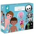 JANOD EDUCATIONAL PUZZLE HUMAN BODY J02681 ანატომიური ასაწყობი ფაზლი