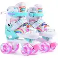 Rainbow Roller Skates With Light M/35-38/ - როლიკები
