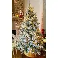 Christmas Tree With Lights 210 CM Snow-Covered საახალწლო ნაძვის ხე დათოვლილი ტოტებით და განათებით