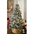 Christmas Tree With Lights 210 CM Snow-Covered საახალწლო ნაძვის ხე დათოვლილი ტოტებით და განათებით