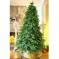 Christmas Tree  240 CM With Pine Cones And Berries PE + PVC - ნაძვის ხე შერეული სილიკონის წიწვებით, გირჩით და კენკრით