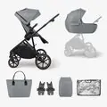 Kikkaboo Stroller 3in1 Thea Grey საბავშვო ტრანსფორმერი ეტლი